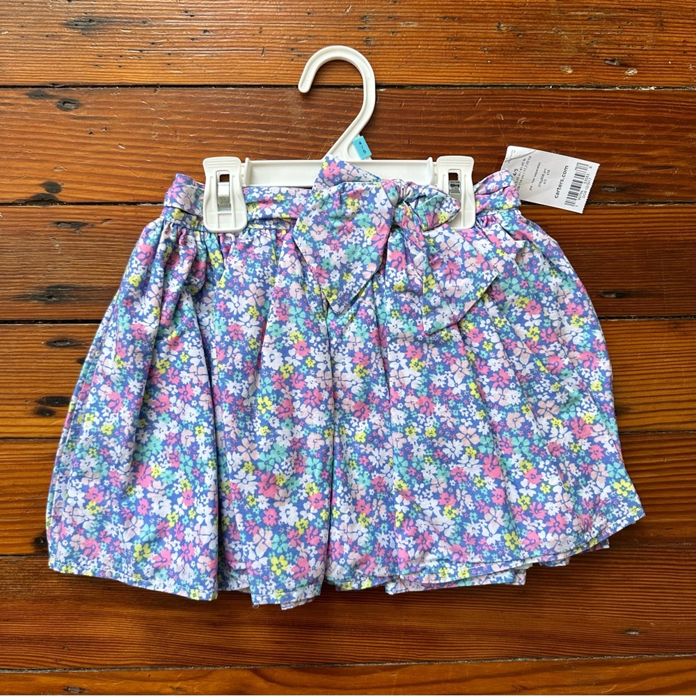NWT Carter’s floral print tiered layered mini skirt